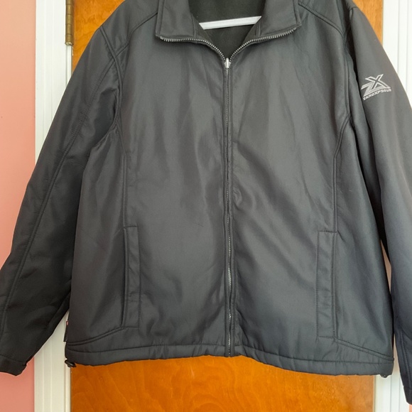 Zeroxposur Men’s Black Jacket Sz XL Medium Weight Casual Full Zip w/Pockets - Picture 3 of 12